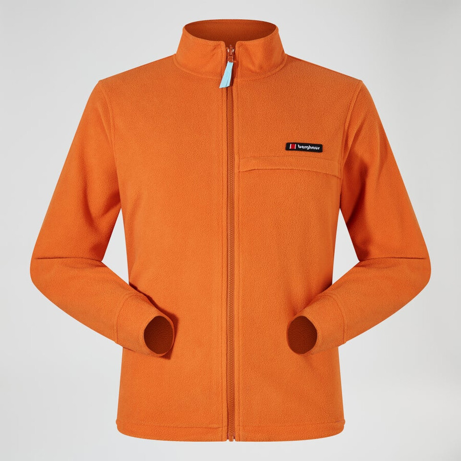 unisex sunned peak interactive fleece - orange berghaus