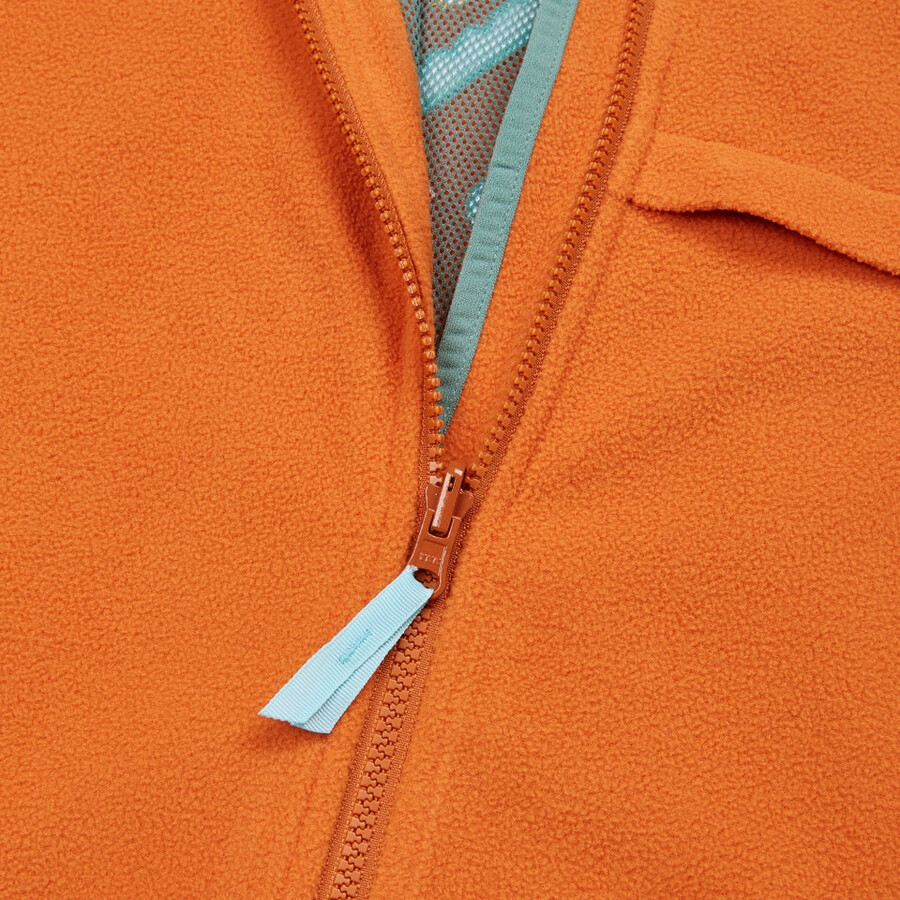 unisex sunned peak interactive fleece - orange berghaus