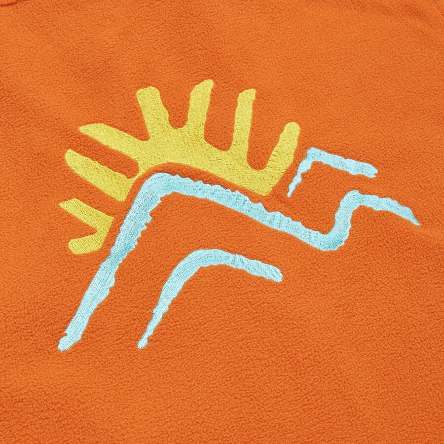 unisex sunned peak interactive fleece - orange berghaus