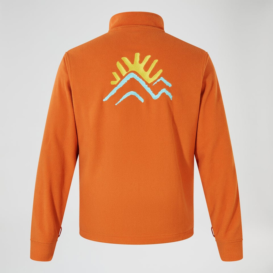 unisex sunned peak interactive fleece - orange berghaus