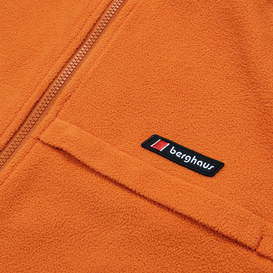 unisex sunned peak interactive fleece - orange berghaus