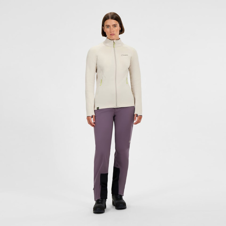 womens kinetic powerstretch jacket - grey berghaus