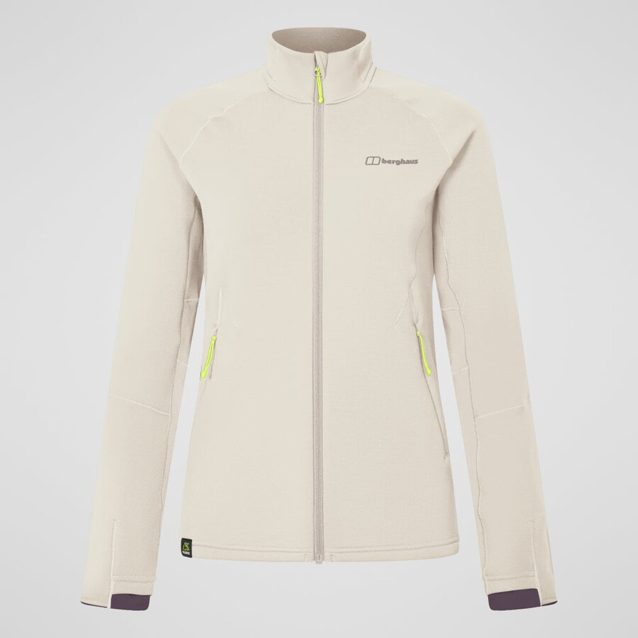 womens kinetic powerstretch jacket - grey berghaus