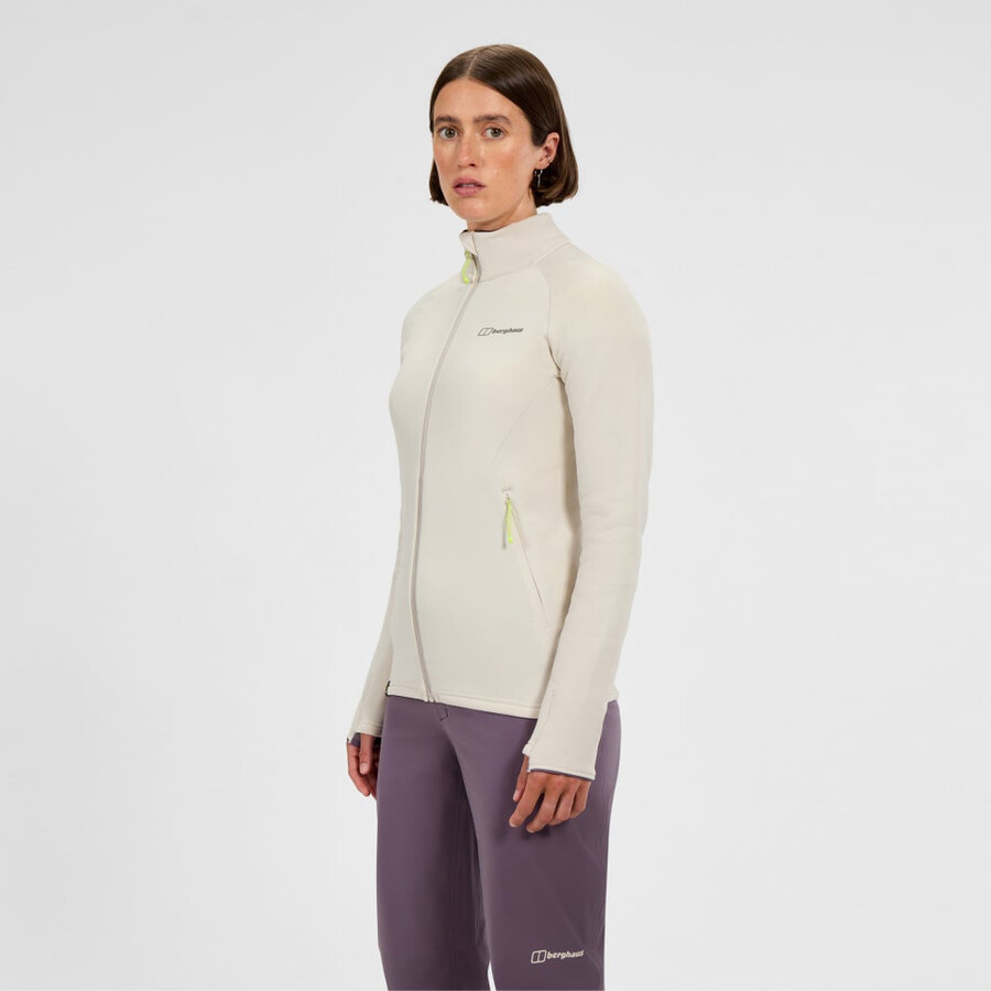 womens kinetic powerstretch jacket - grey berghaus