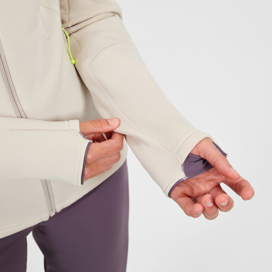 womens kinetic powerstretch jacket - grey berghaus