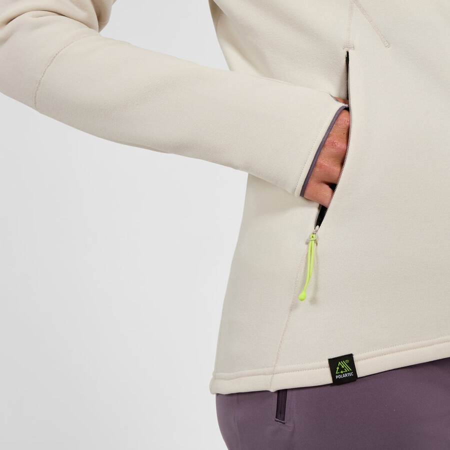 womens kinetic powerstretch jacket - grey berghaus