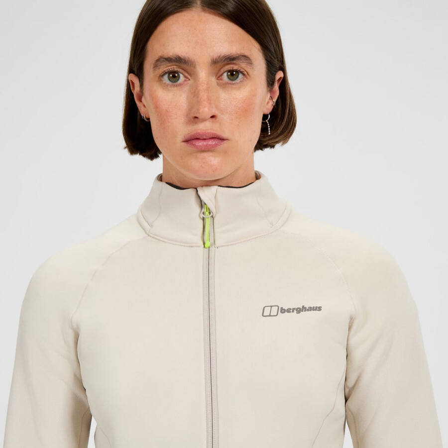 womens kinetic powerstretch jacket - grey berghaus