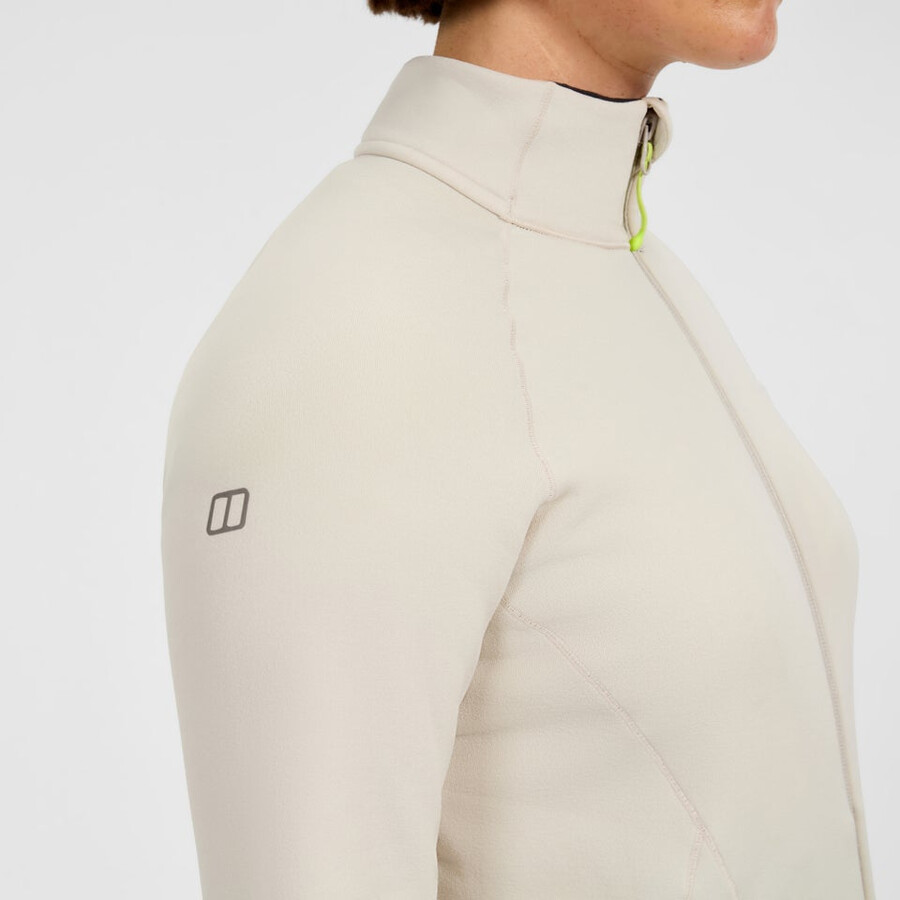 womens kinetic powerstretch jacket - grey berghaus