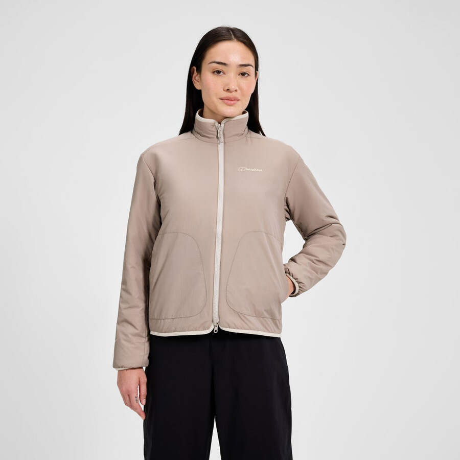 womens asperton reversible jacket - naturalgrey berghaus