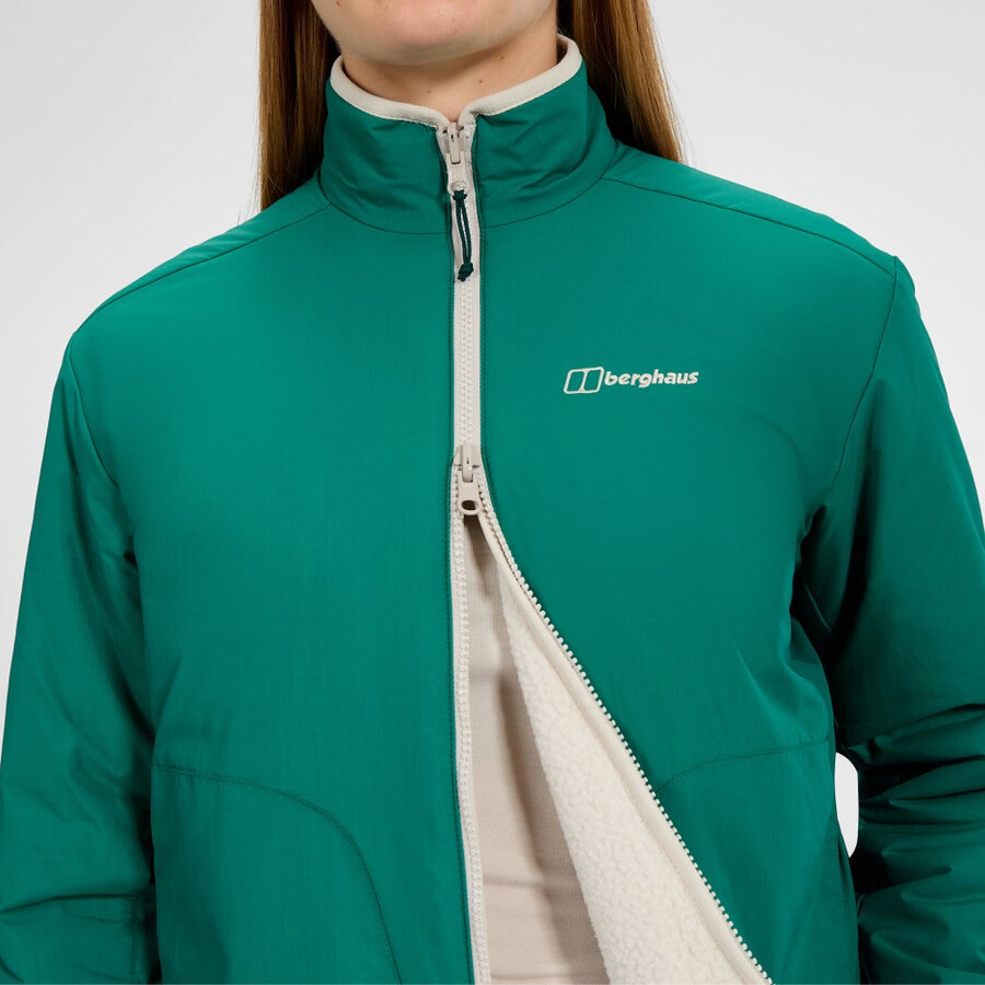 womens asperton reversible jacket - greengrey berghaus