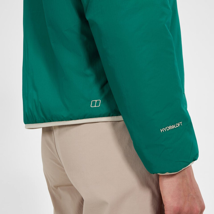 womens asperton reversible jacket - greengrey berghaus