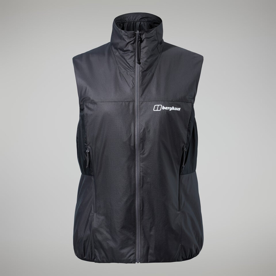 womens mtn arete lb synthetic vest - greyblack berghaus