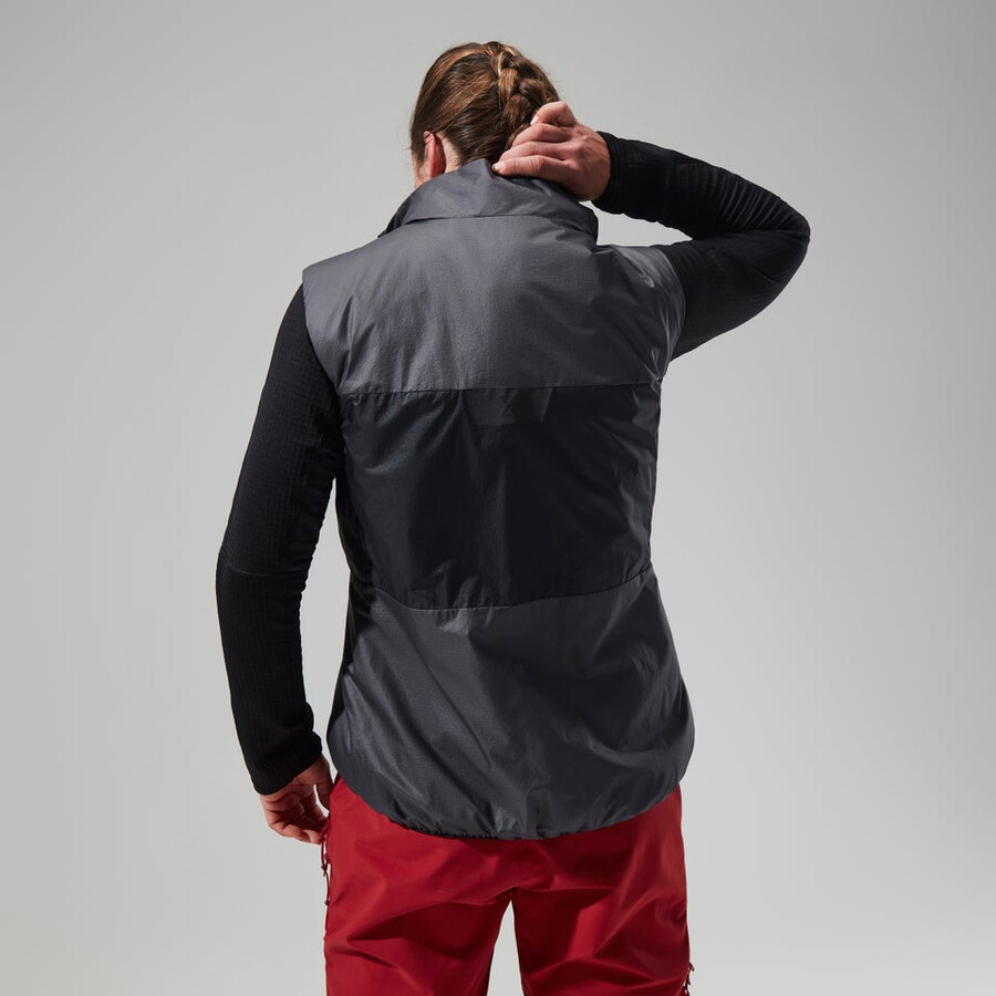 womens mtn arete lb synthetic vest - greyblack berghaus