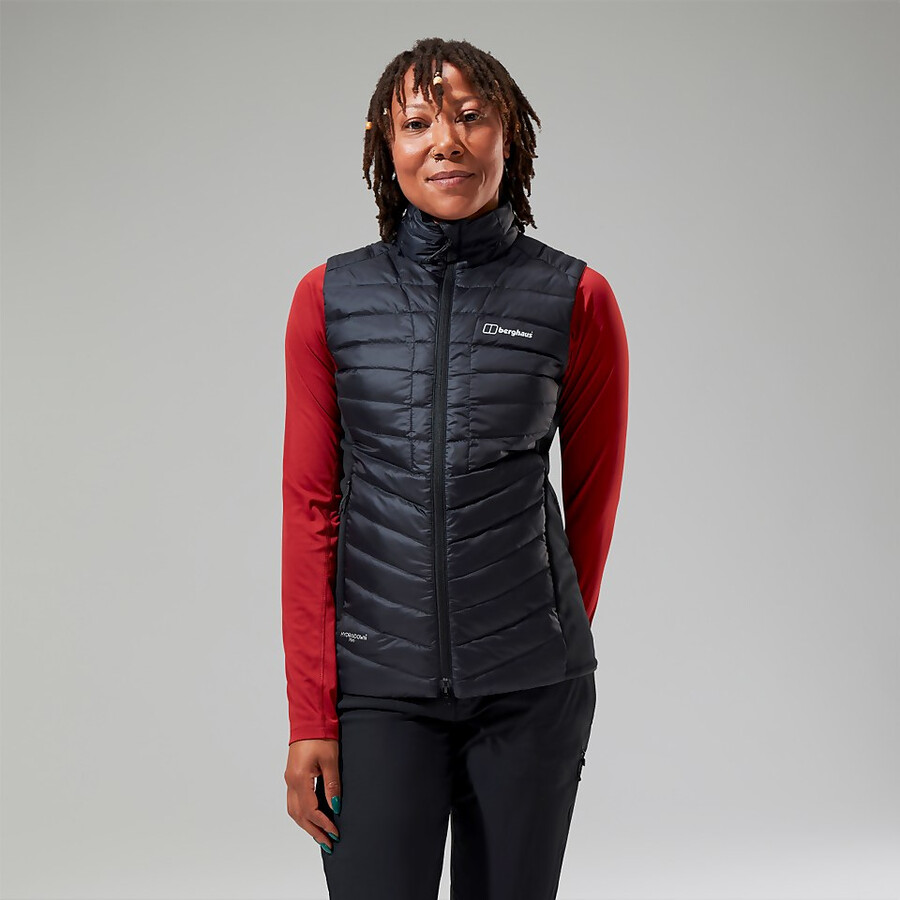 womens tephra 2.0 insulated gilet - black berghaus