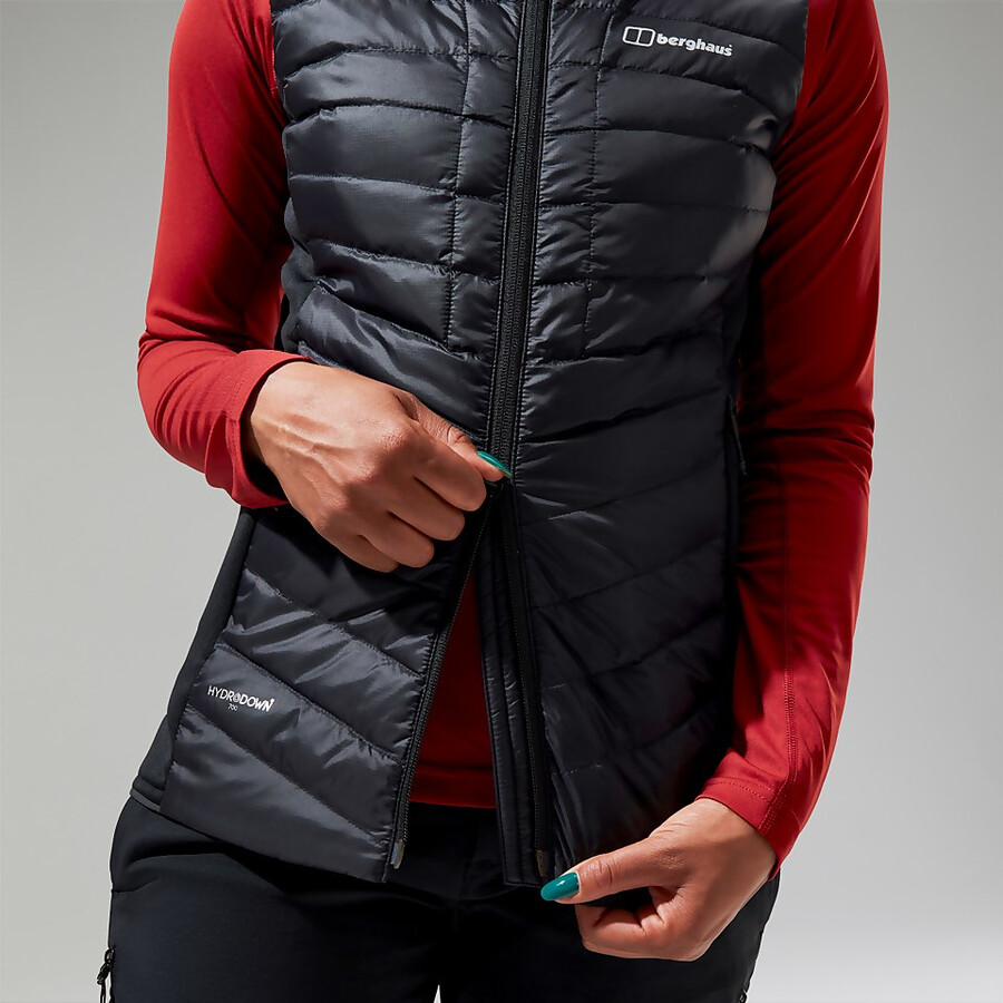womens tephra 2.0 insulated gilet - black berghaus