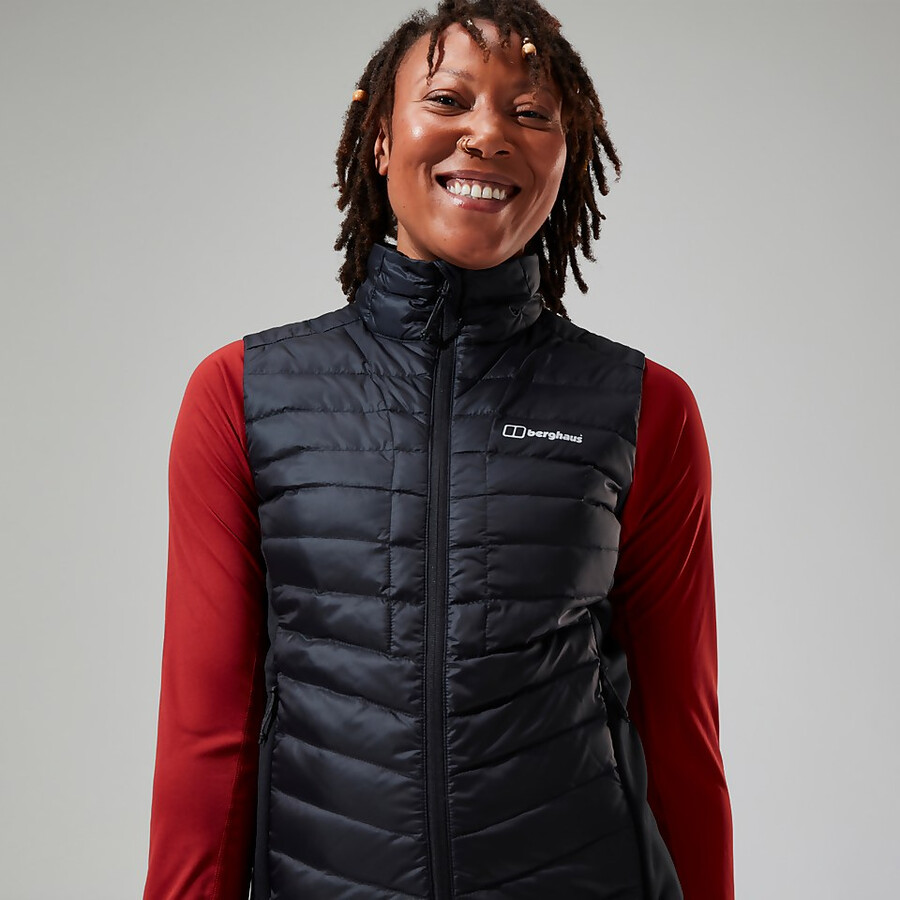 womens tephra 2.0 insulated gilet - black berghaus