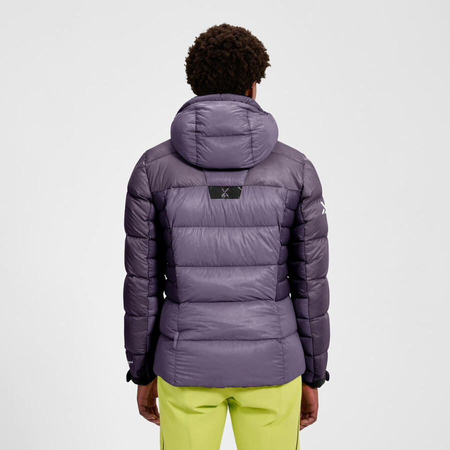 womens mtn arete ultra down hoody - purple berghaus