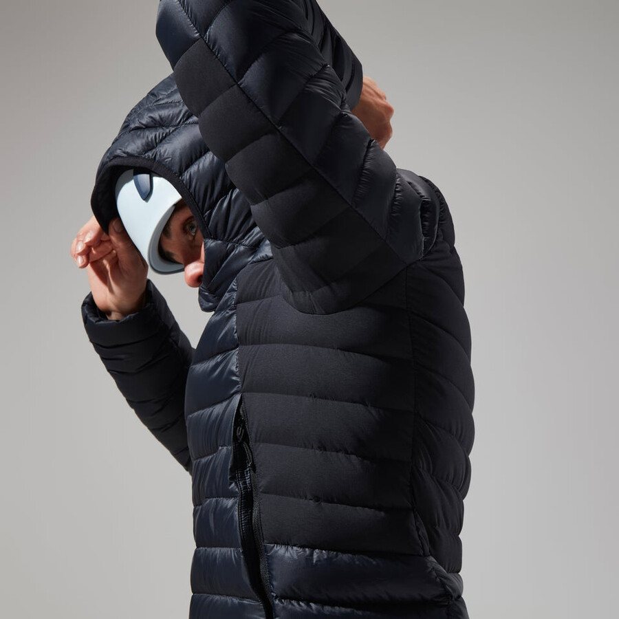 womens mtn seeker mw down hoody - black berghaus