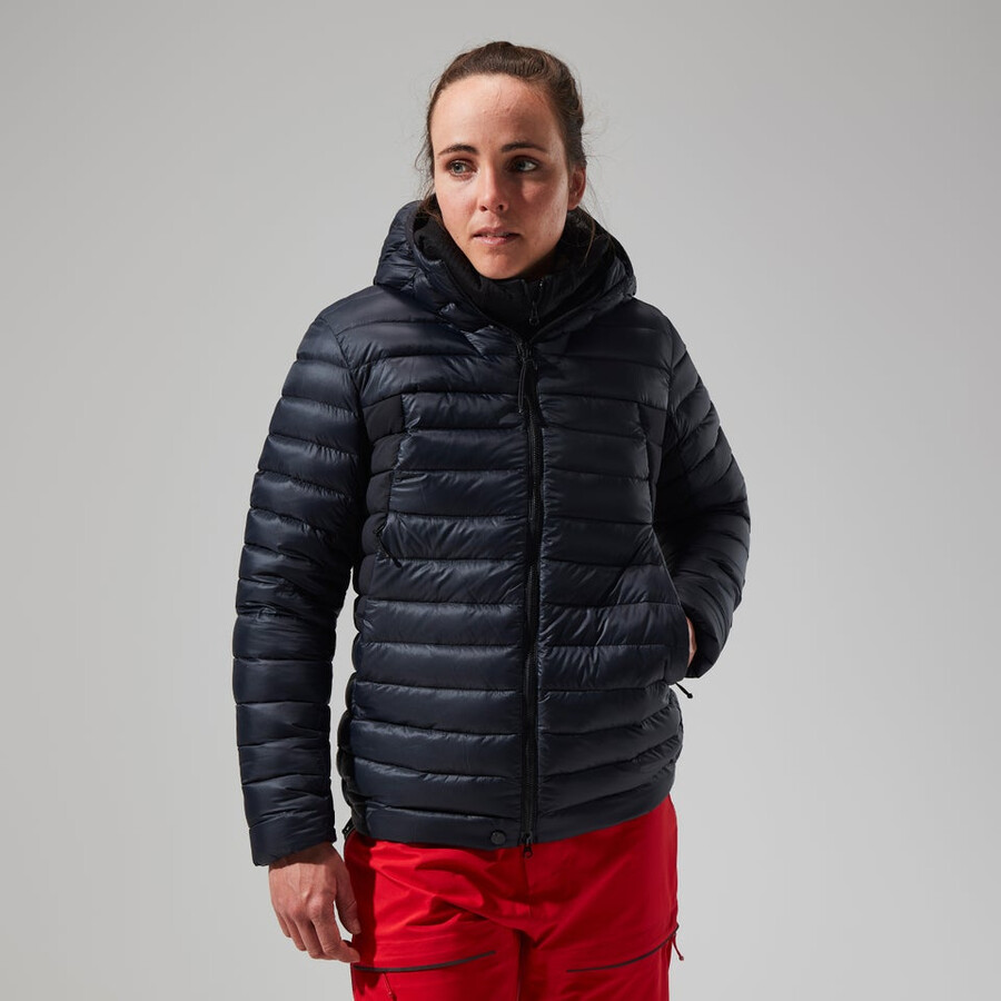womens mtn seeker mw down hoody - black berghaus