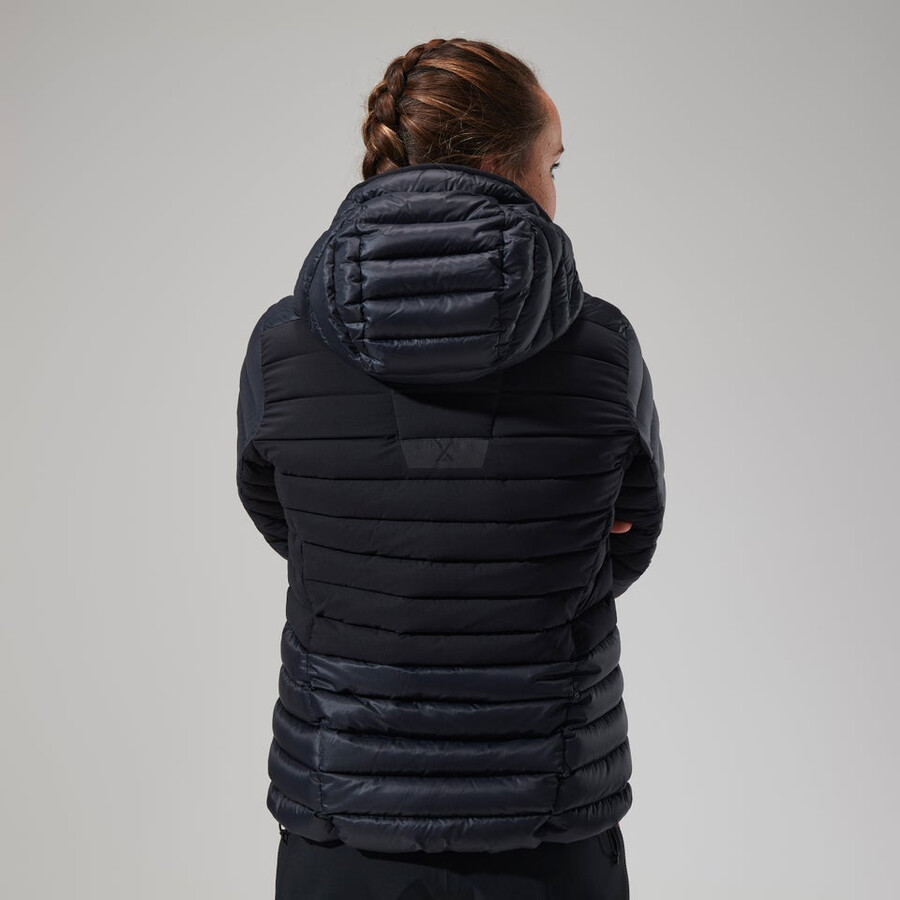 womens mtn seeker mw down hoody - black berghaus