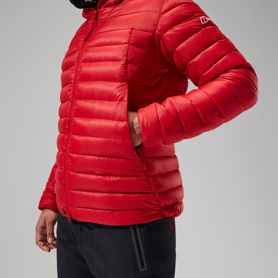 womens mtn seeker mw down hoody - red berghaus