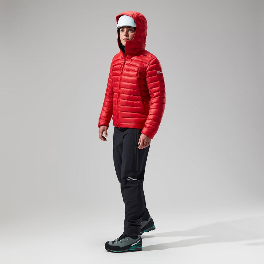 womens mtn seeker mw down hoody - red berghaus