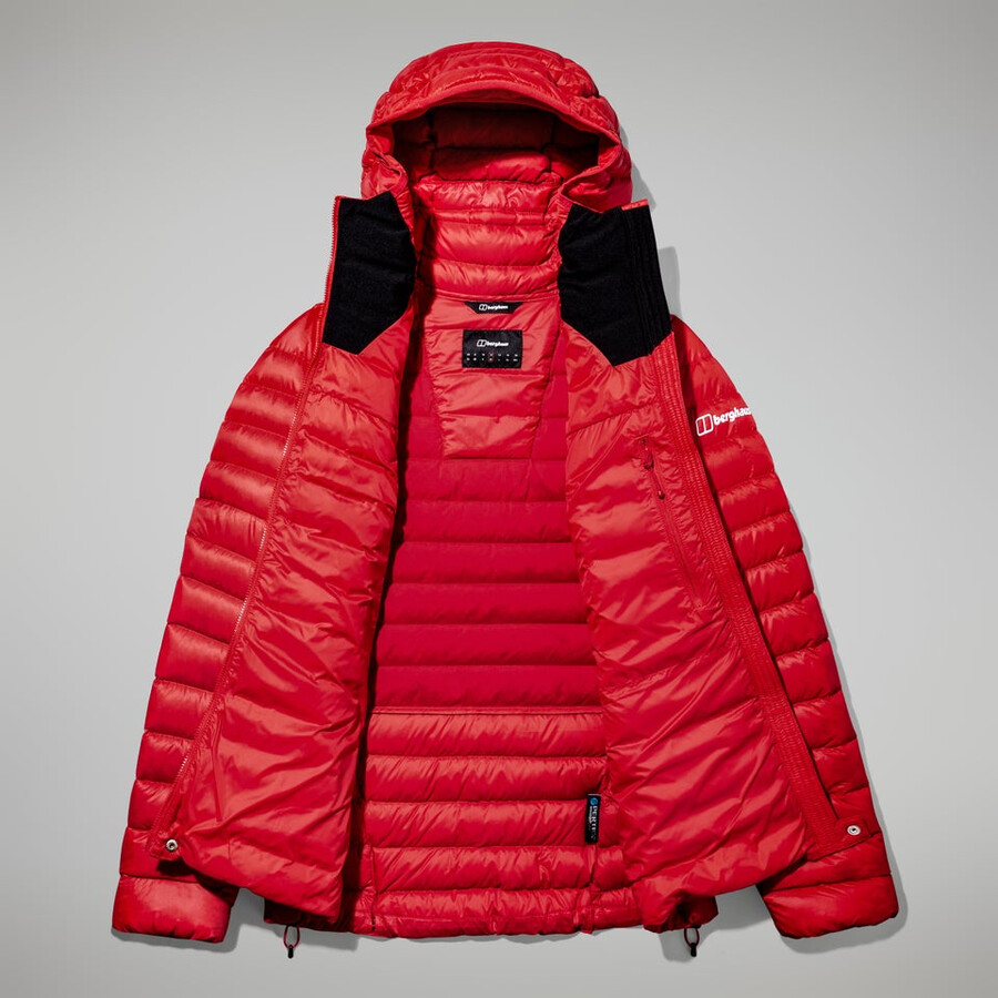 womens mtn seeker mw down hoody - red berghaus