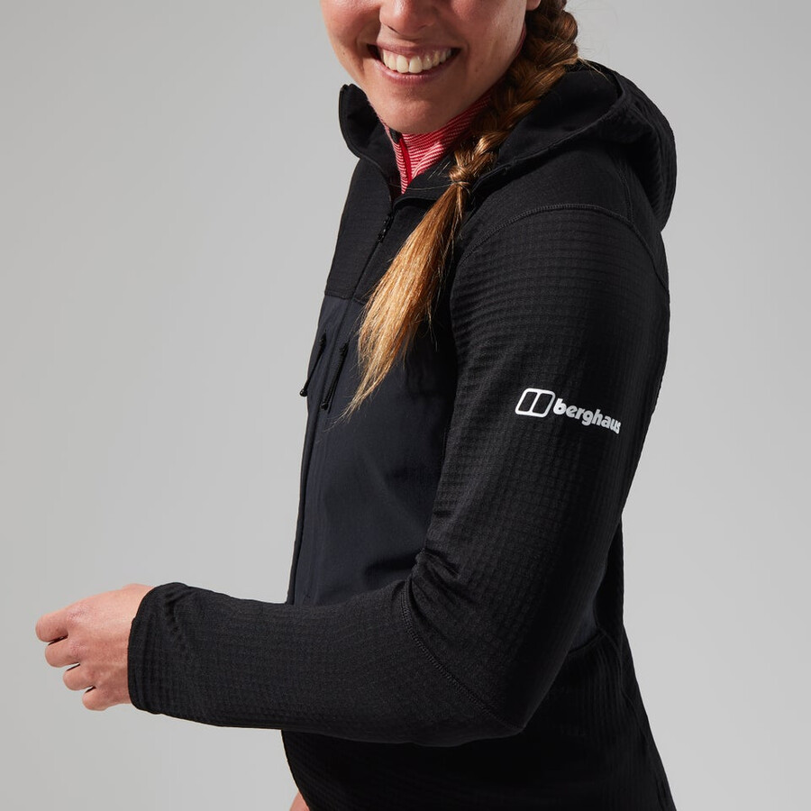 womens mtn guide mw hoody - black berghaus