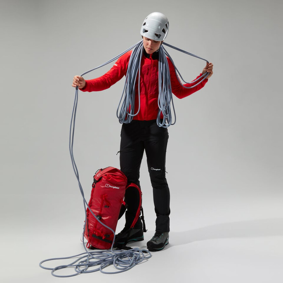 womens mtn guide mw hoody - red berghaus