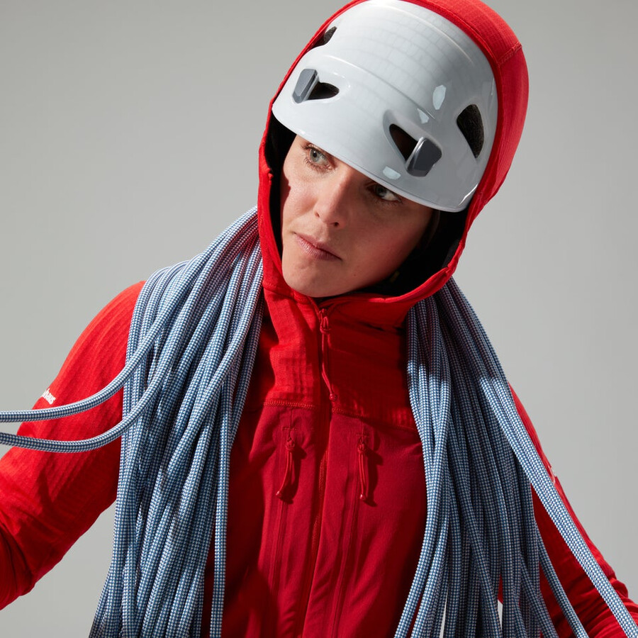 womens mtn guide mw hoody - red berghaus