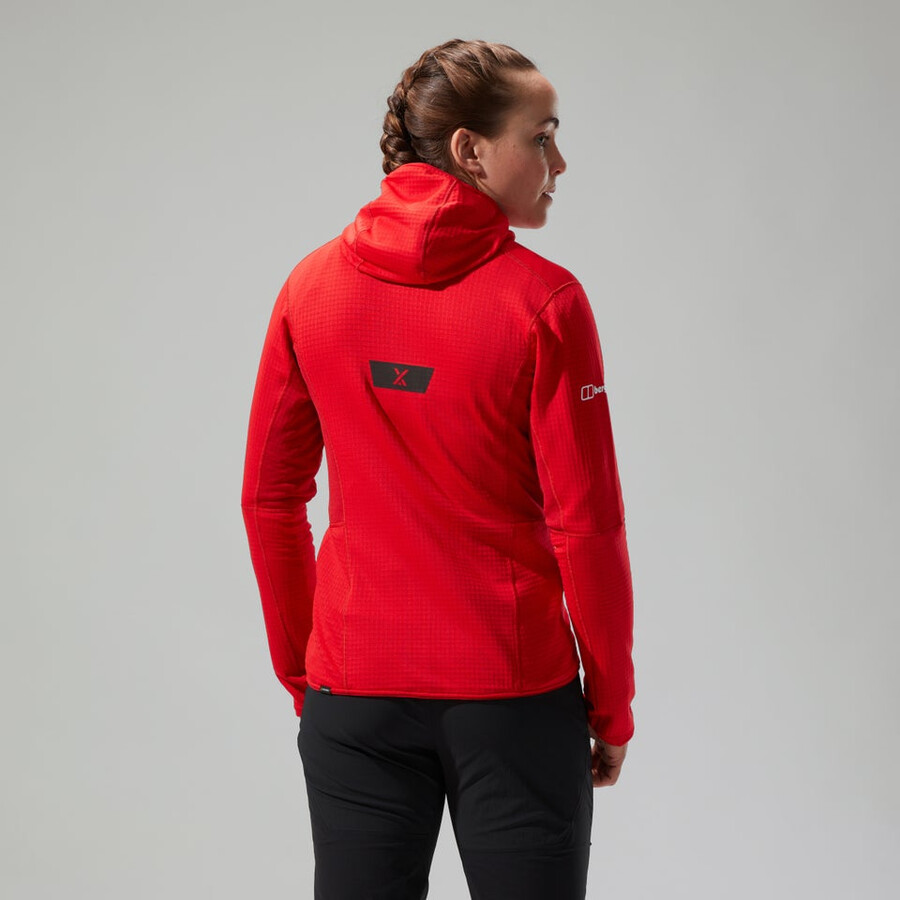 womens mtn guide mw hoody - red berghaus