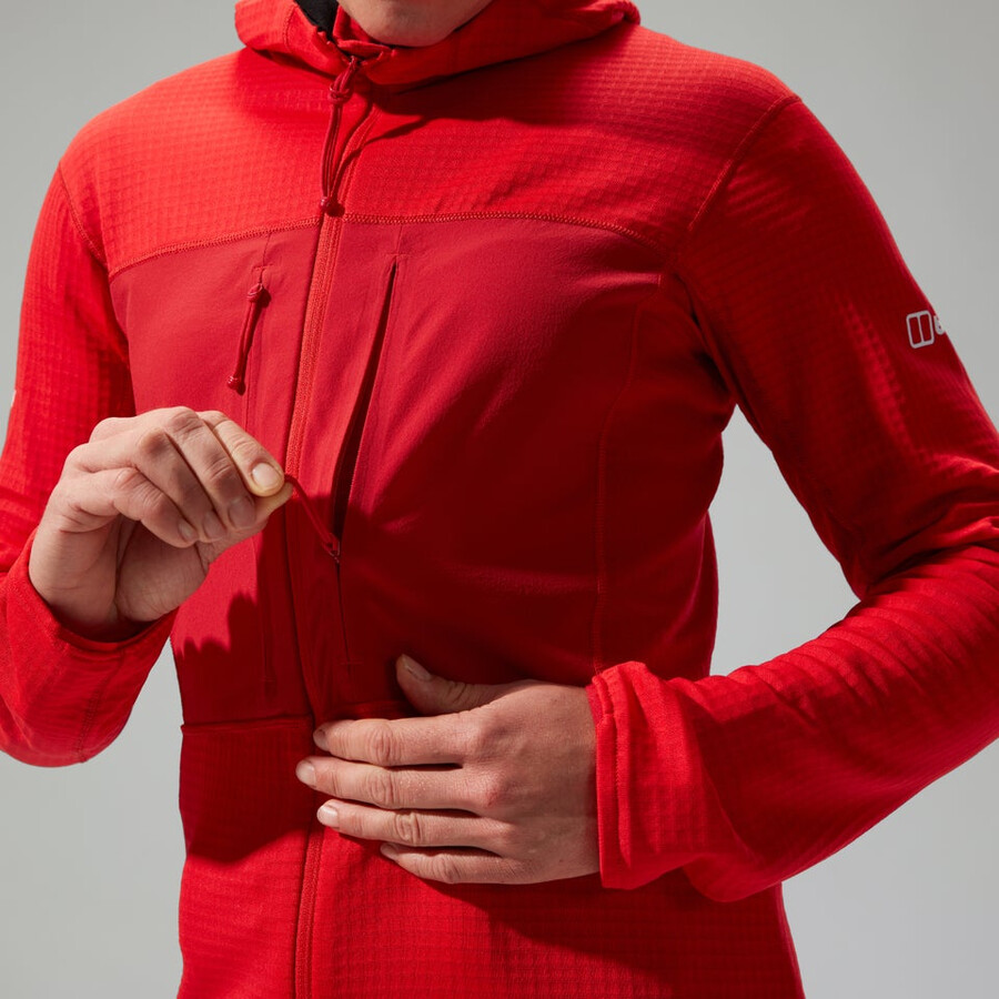womens mtn guide mw hoody - red berghaus