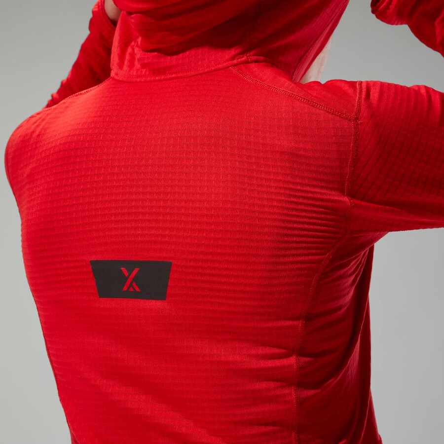 womens mtn guide mw hoody - red berghaus