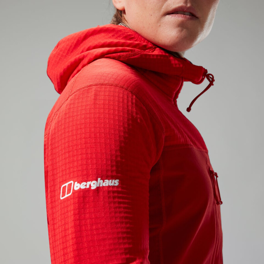 womens mtn guide mw hoody - red berghaus
