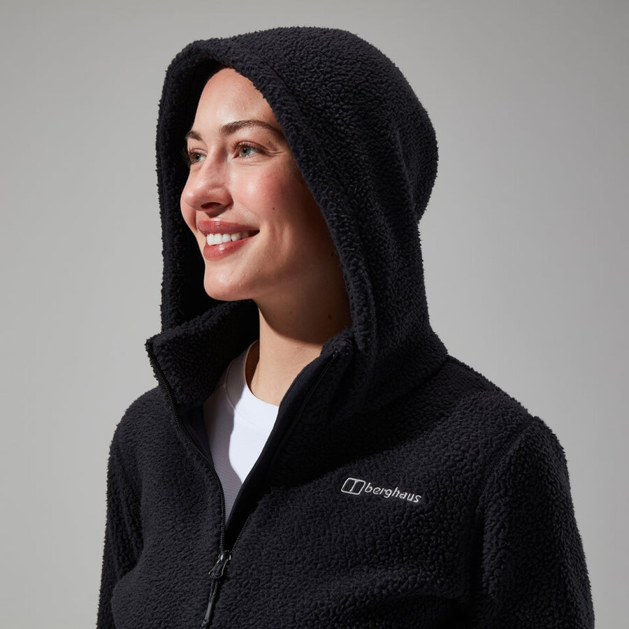 womens darria fz hooded jacket - black berghaus