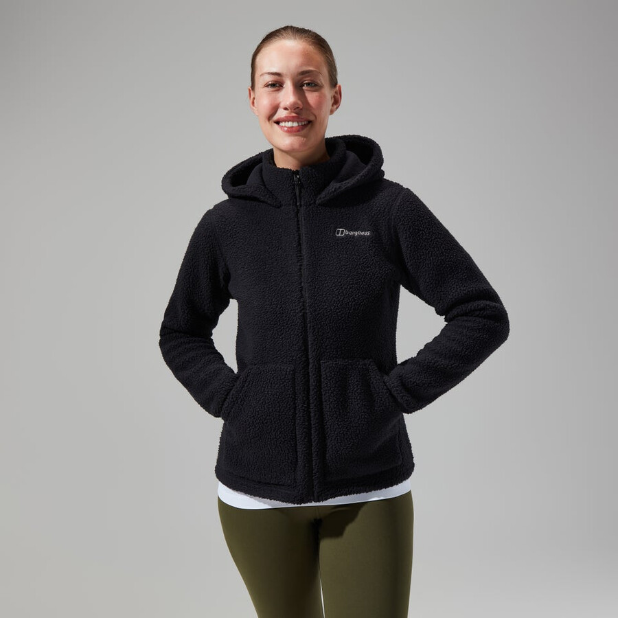 womens darria fz hooded jacket - black berghaus