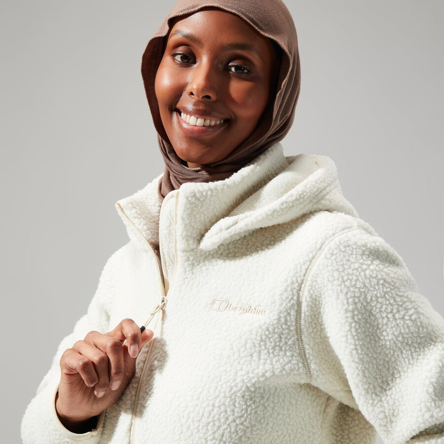 womens darria fz hooded jacket - natural berghaus