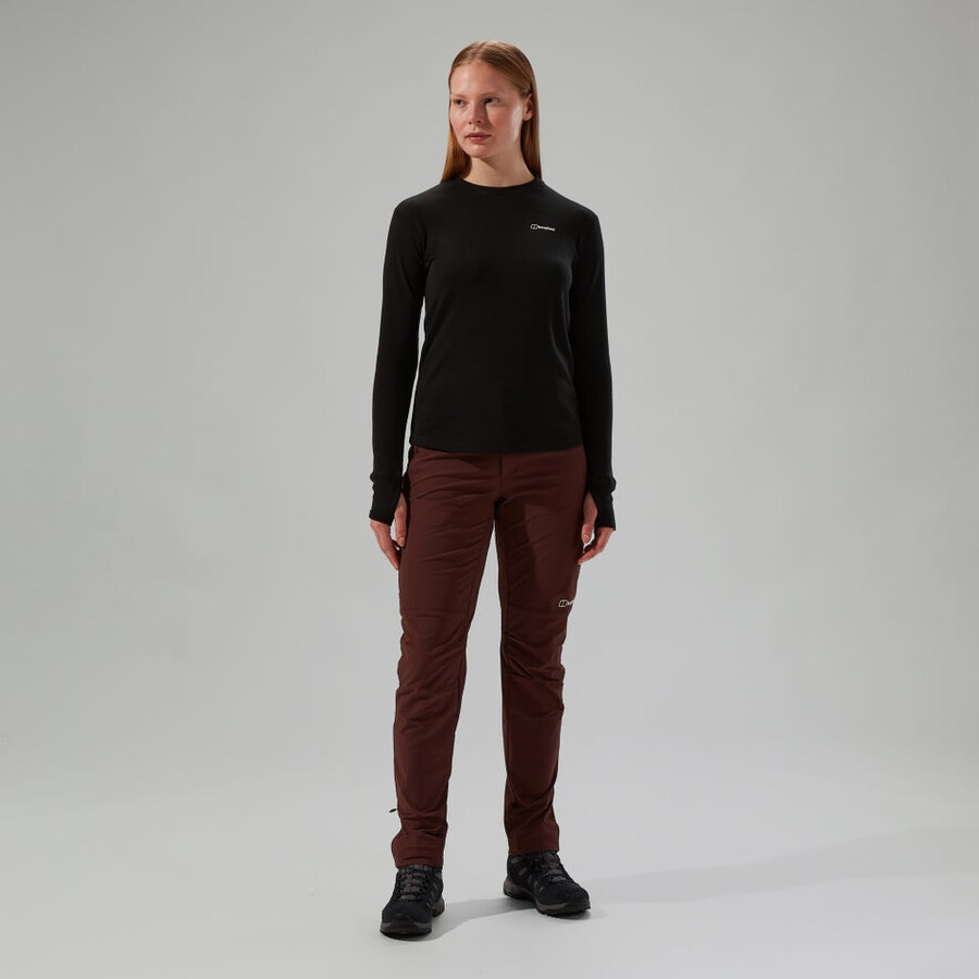 womens ivyhill crew - black berghaus
