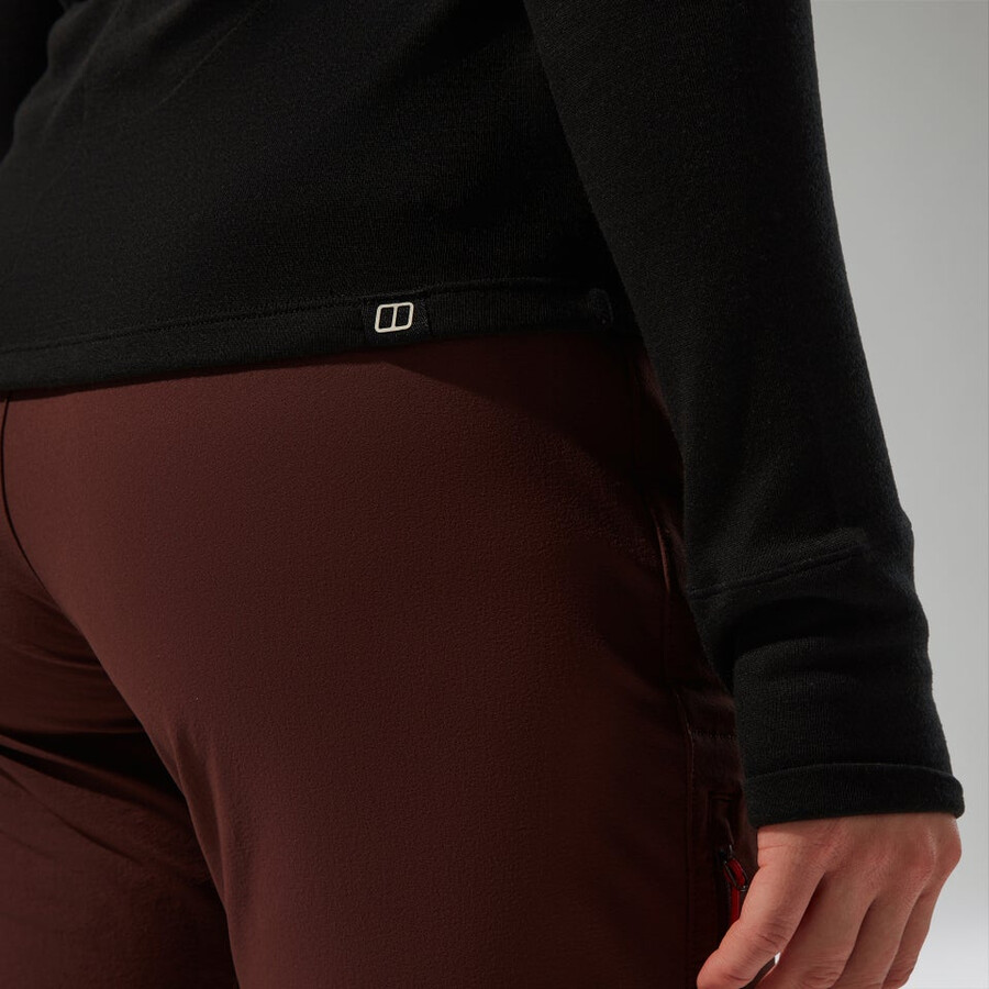 womens ivyhill crew - black berghaus