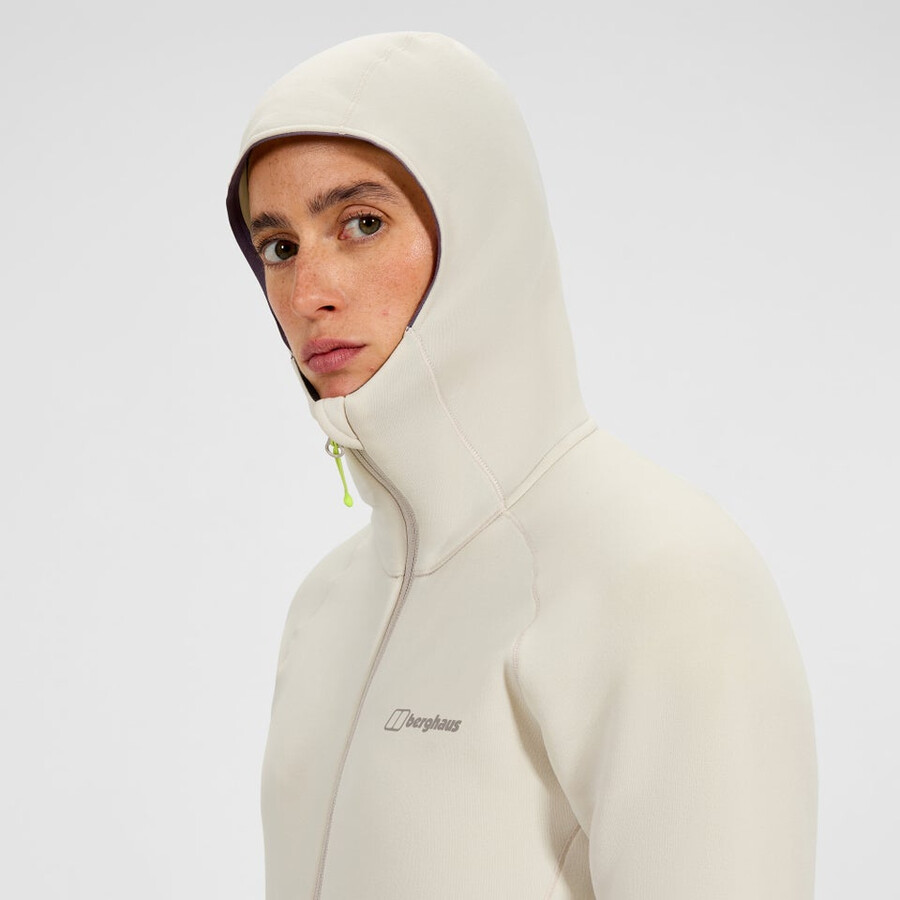 womens kinetic powerstretch hoody - grey berghaus