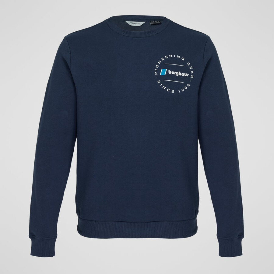 unisex pioneer circular logo sweatshirt - blue berghaus