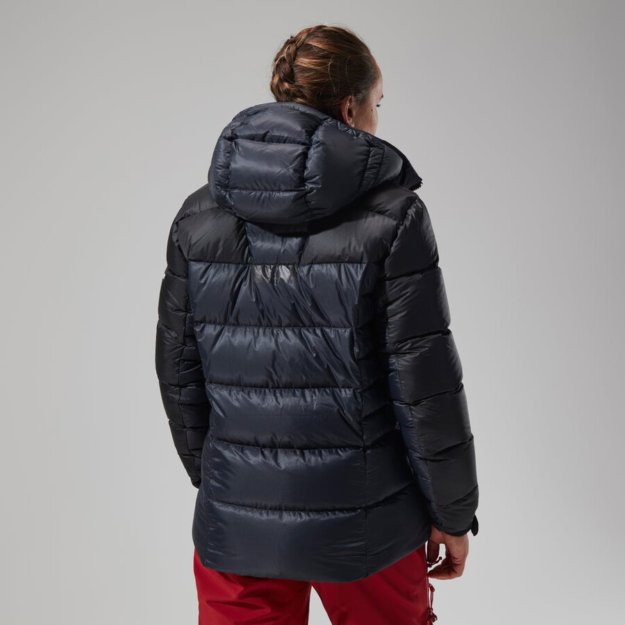 womens mtn arete ultra down hoody - black berghaus