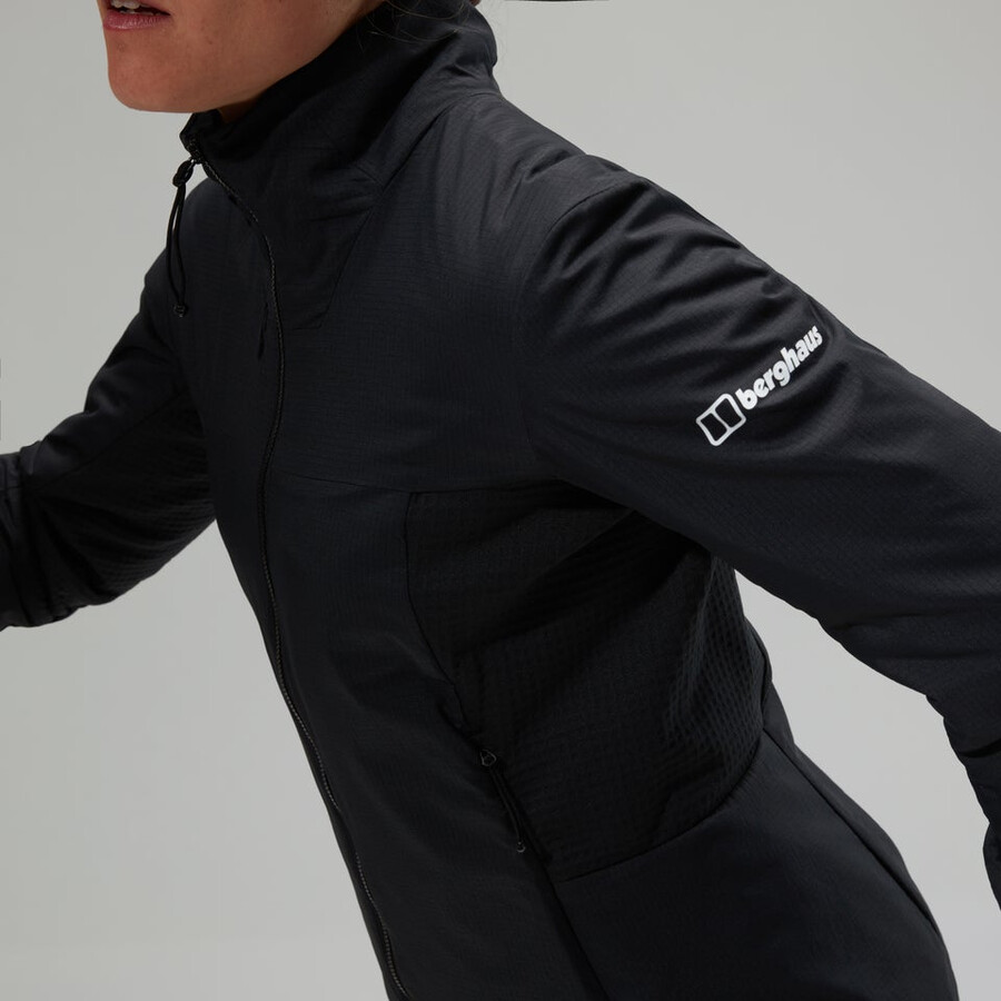 womens mtn guide mw hybrid jacket - black berghaus