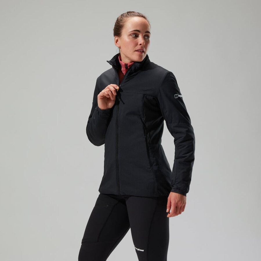 womens mtn guide mw hybrid jacket - black berghaus