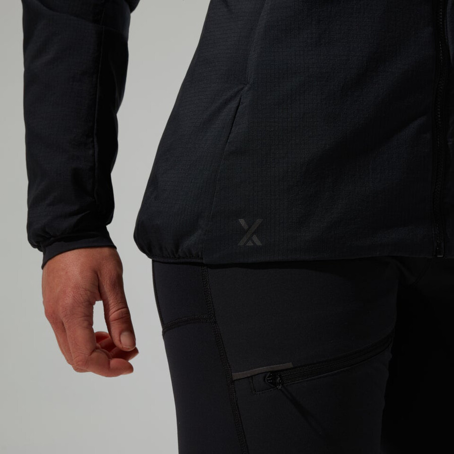 womens mtn guide mw hybrid jacket - black berghaus