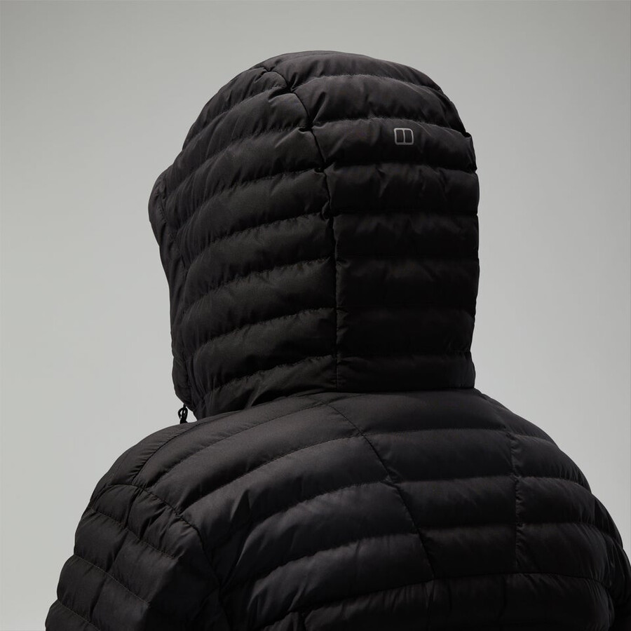 womens nula hooded maternity 2in1 jacket - black berghaus