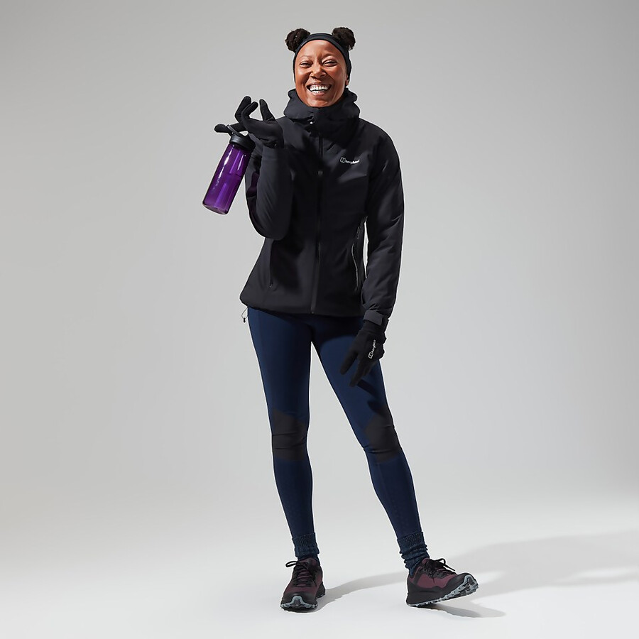 womens lelyur trekking tights - dark blueblack berghaus