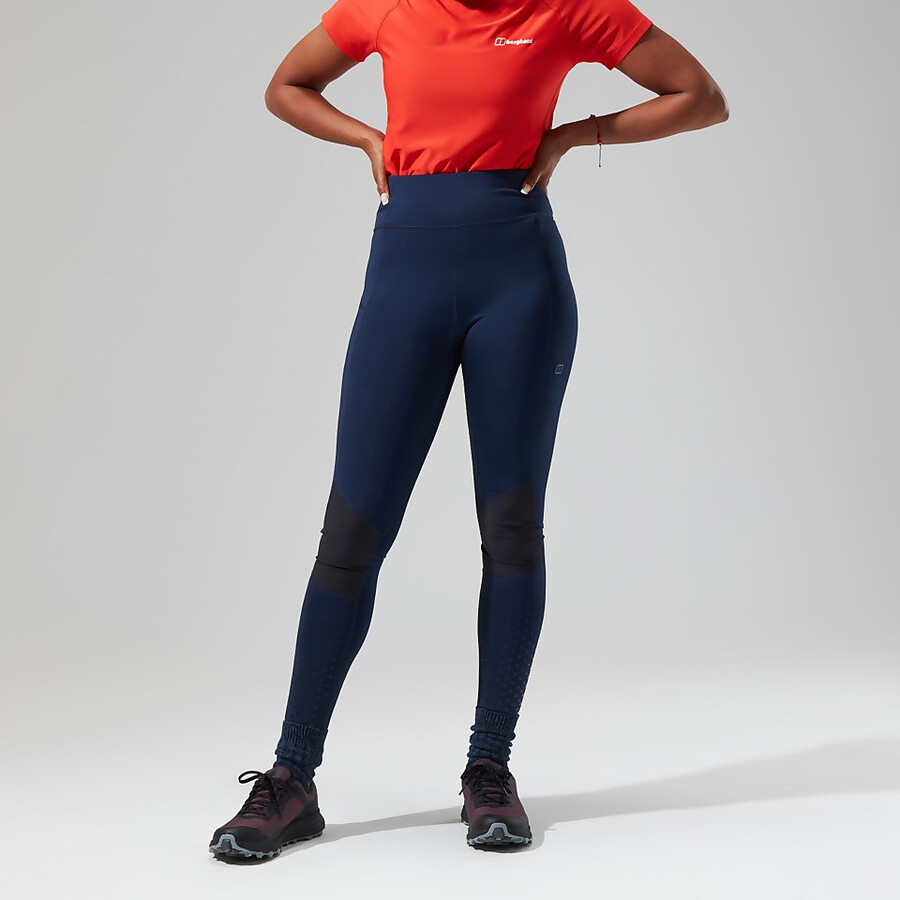 womens lelyur trekking tights - dark blueblack berghaus