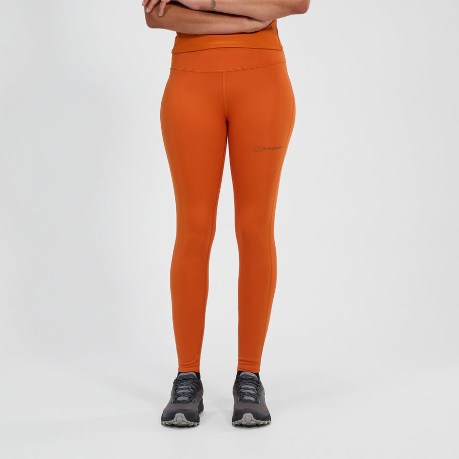 womens berghaus core legging - orange berghaus