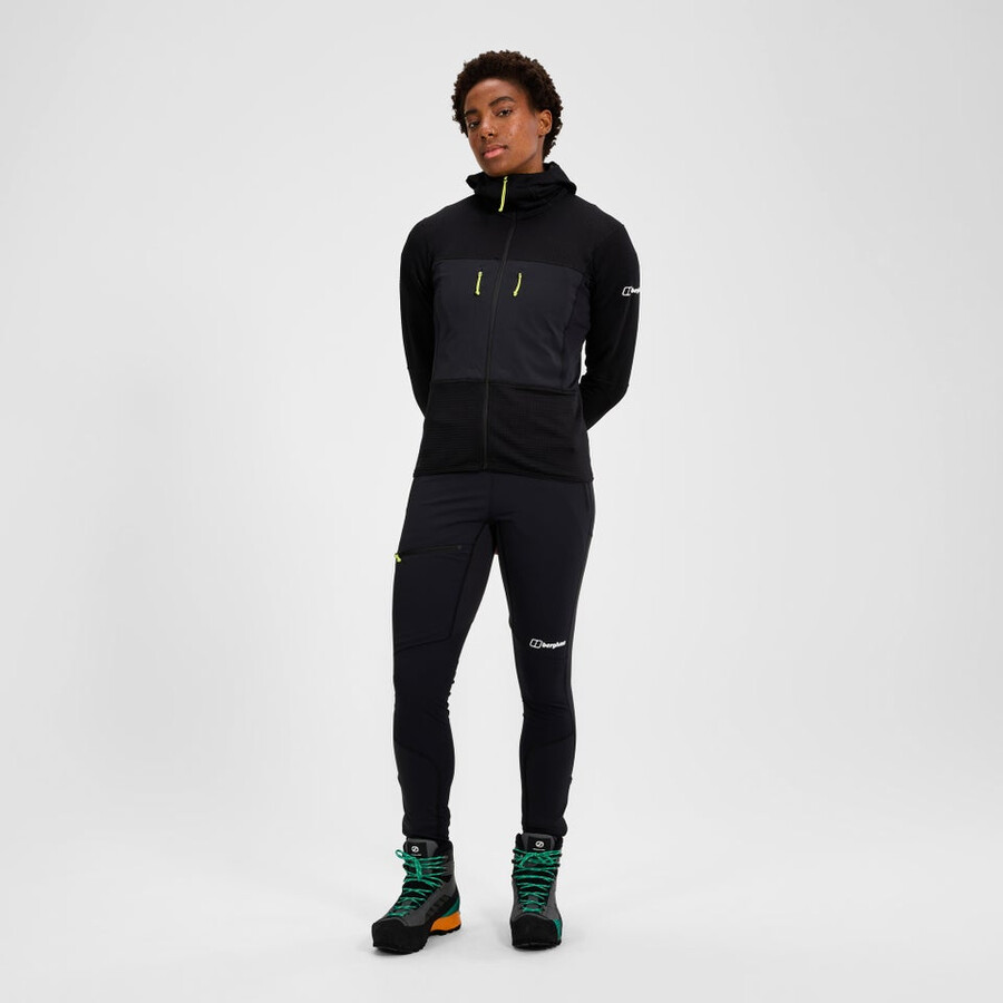 womens mtn guide alpine legging - black berghaus